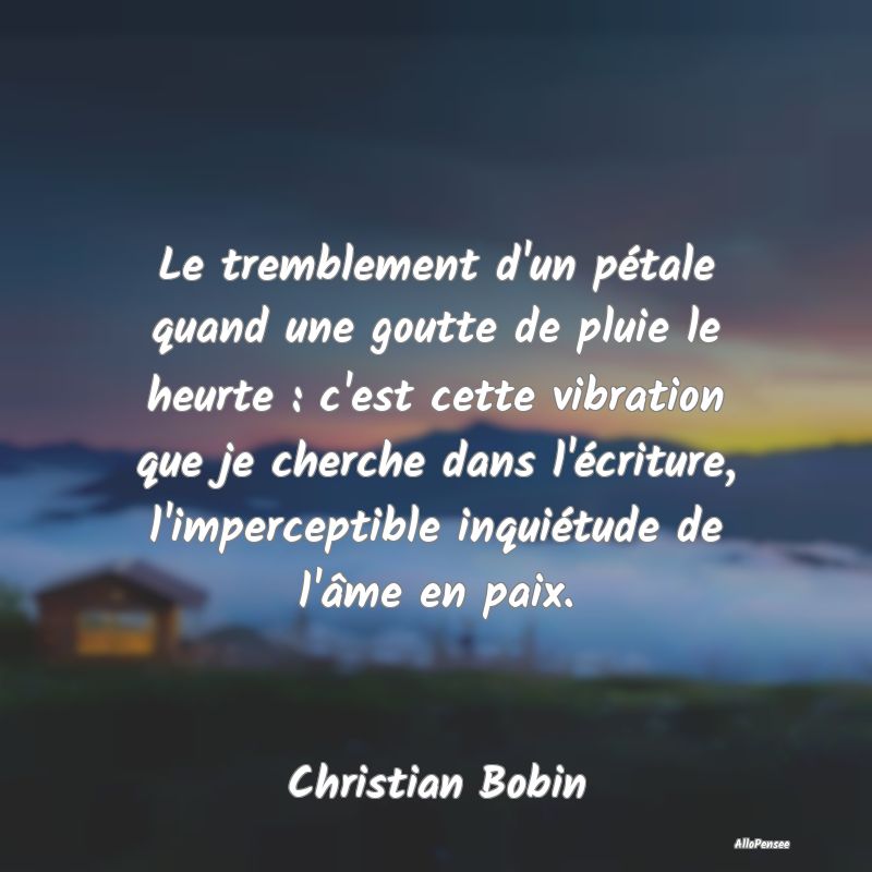 Le tremblement d'un pétale quand une goutte de pl... Le tremblement d'un pétale quand une goutte de pl...