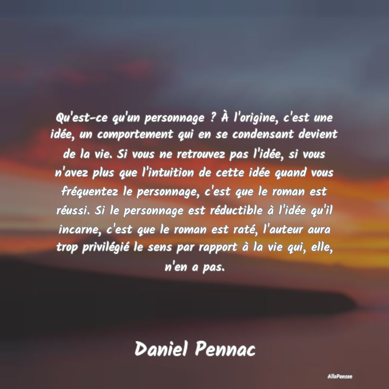 Qu'est-ce qu'un personnage ? À l'origine, c'est u... Qu'est-ce qu'un personnage ? À l'origine, c'est u...