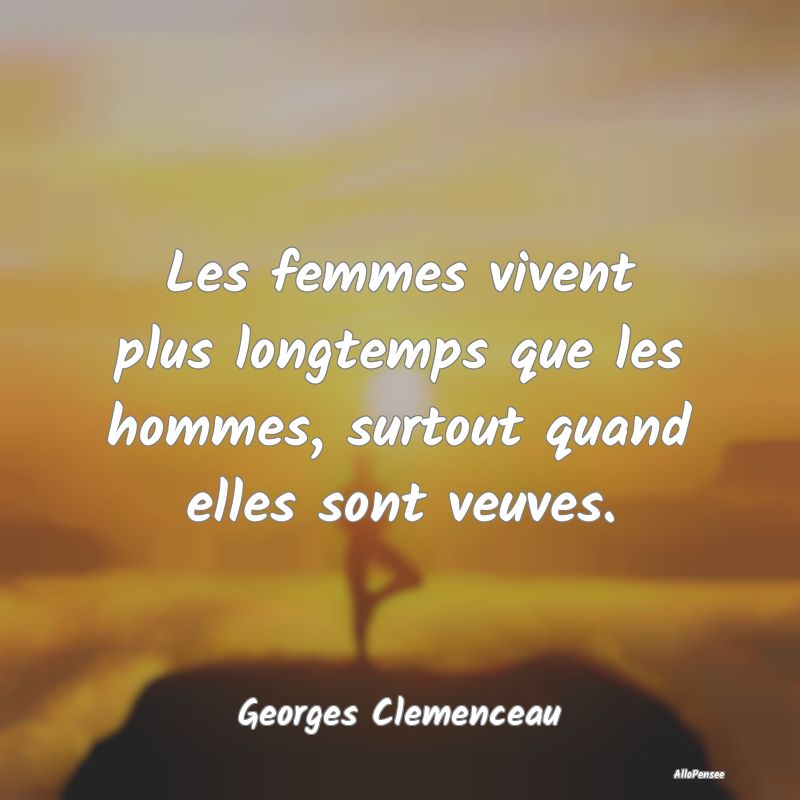 Les femmes vivent plus longtemps que les hommes, s...