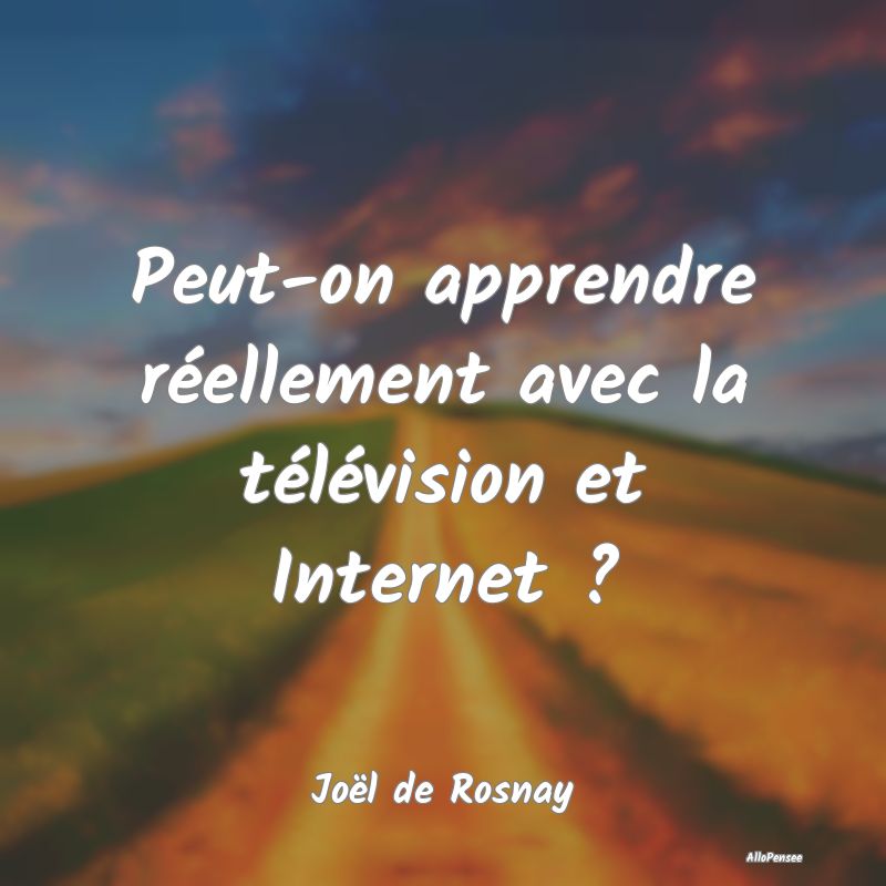 Peut-on apprendre réellement avec la télévision...