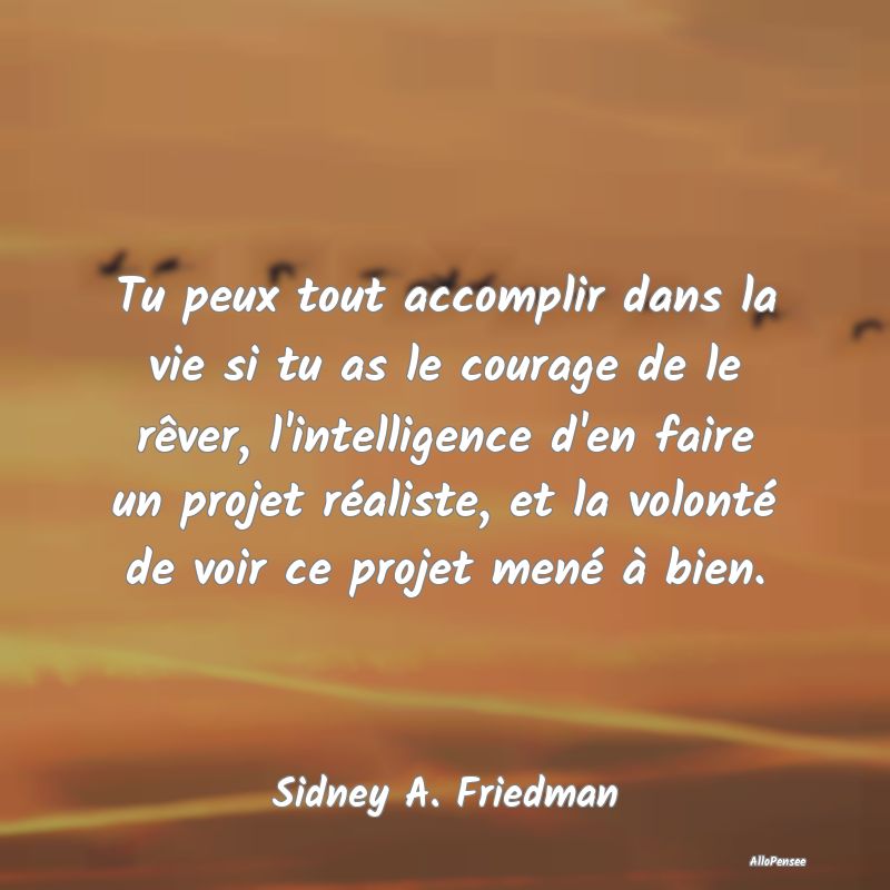 Tu peux tout accomplir dans la vie si tu as le cou...