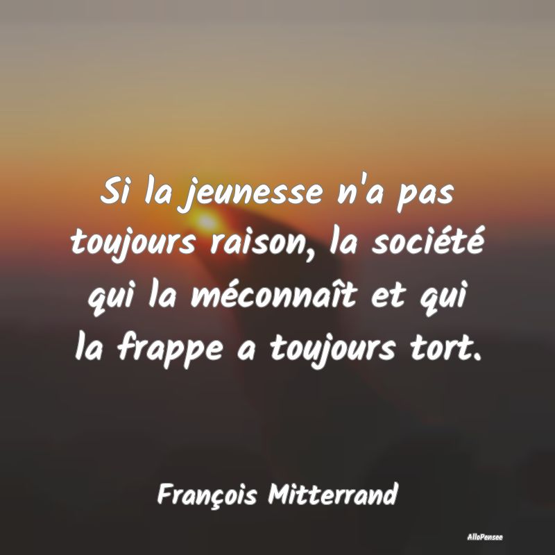 Citation Sur La Jeunesse Allopensee