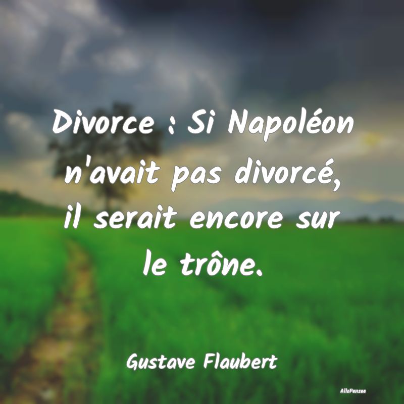 Citation sur le Divorce - Divorce : Si Napoléon n'avait pas divorcé, il se...