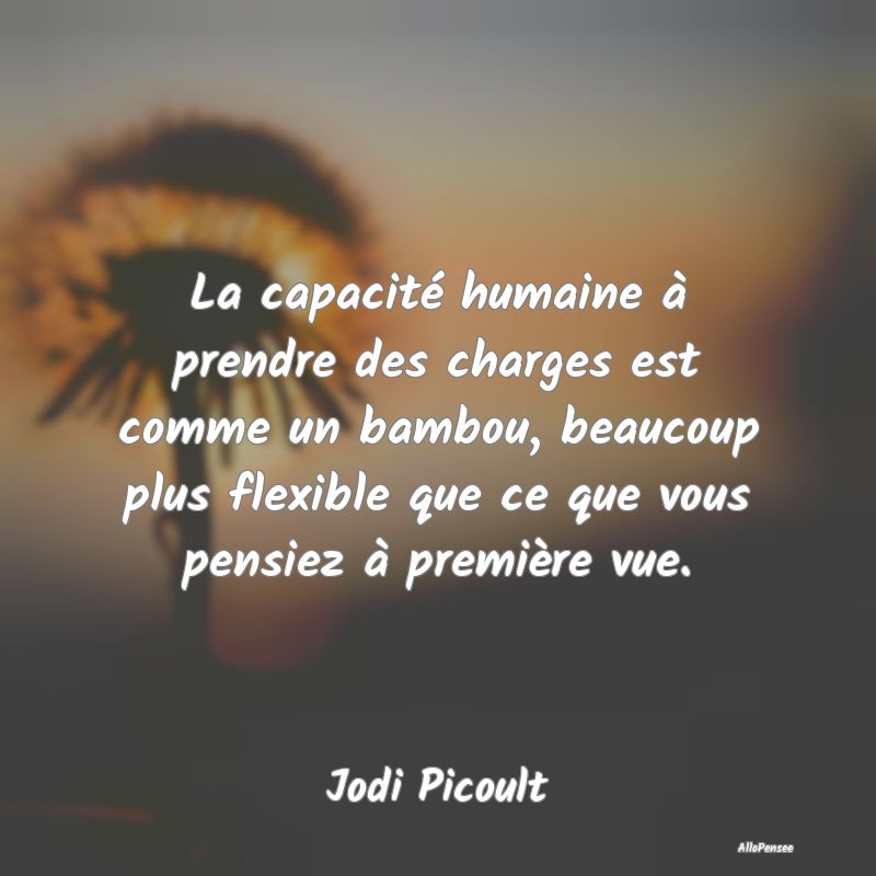 La capacité humaine à prendre des charges est co...