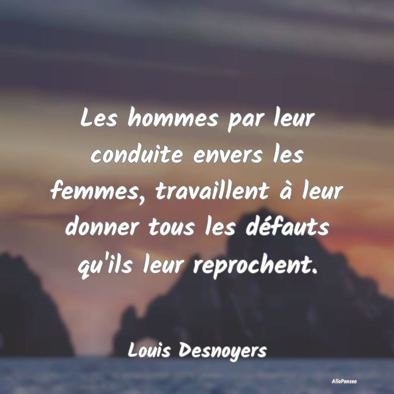 Les hommes par leur conduite envers les femmes, tr...