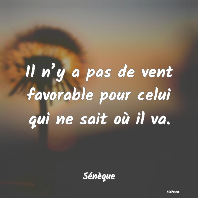 Citation De Sénèque Il Ny A Pas De Vent Favorable Pour Ce 9111