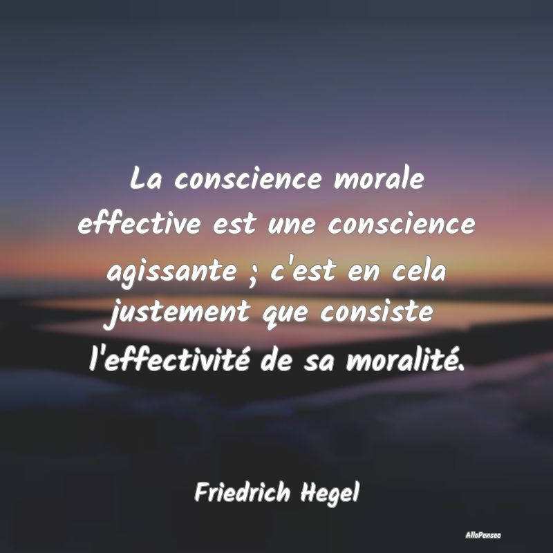 La conscience morale effective est une conscience ...