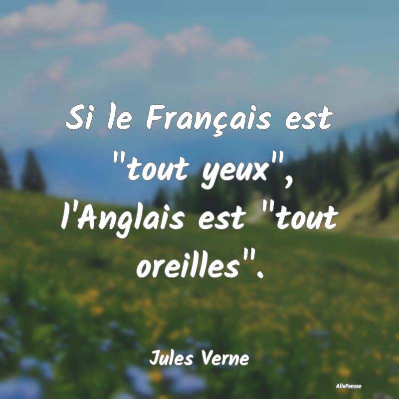Citation Yeux - Si le Français est 