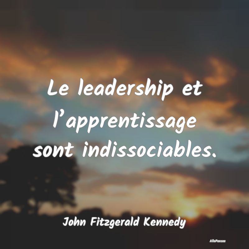Le leadership et l’apprentissage sont indissocia...