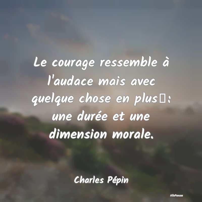 Citation De Courage Allopensee