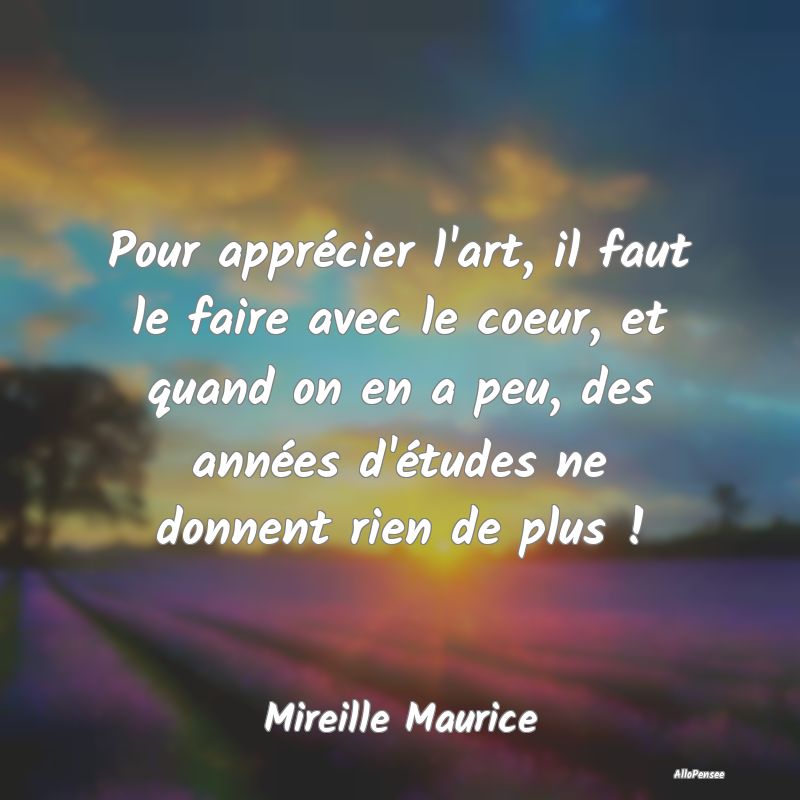 Pour apprécier l'art, il faut le faire avec le co... Pour apprécier l'art, il faut le faire avec le co...
